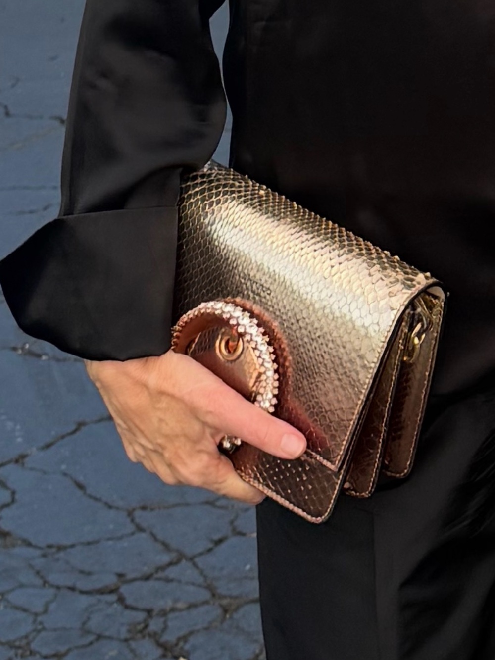 Jimmy Choo Metallic crossbody bag ✨